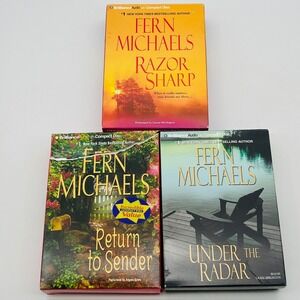 Fern‎ Michaels Audiobook CD Lot Razor Sharp Under the Radar Return to Sender 3pc